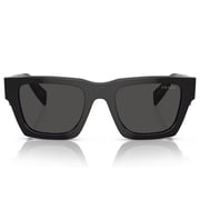 Prada 50 Black Irregukar Sunglasses For Men SPRA06S