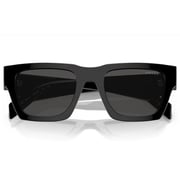 Prada 50 Black Irregukar Sunglasses For Men SPRA06S