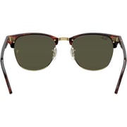 Rayban Clubmaster Classic Tortoise Gold Square Sunglasses For Women RB3016