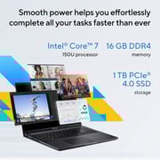 Asus Vivobook 16 (2024) Laptop - Intel Core 7-150U / 16inch WUXGA / 1TB SSD / 16GB RAM / Shared Intel Graphics / Windows 11 Home / English & Arabic Keyboard / Cool Silver / Middle East Version - [X1605VAP-MB048W]