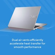 Asus Vivobook 16 (2024) Laptop - Intel Core i7-150U / 16inch WUXGA / 1TB SSD / 16GB RAM / Shared Intel Graphics / Windows 11 Home / English & Arabic Keyboard / Cool Silver / Middle East Version - [X1605VAP-MB048W]