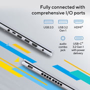 Asus Vivobook 16 (2024) Laptop - Intel Core 7-150U / 16inch WUXGA / 1TB SSD / 16GB RAM / Shared Intel Graphics / Windows 11 Home / English & Arabic Keyboard / Cool Silver / Middle East Version - [X1605VAP-MB048W]
