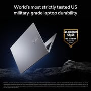 Asus Vivobook 16 (2024) Laptop - Intel Core 7-150U / 16inch WUXGA / 1TB SSD / 16GB RAM / Shared Intel Graphics / Windows 11 Home / English & Arabic Keyboard / Cool Silver / Middle East Version - [X1605VAP-MB048W]