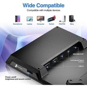 V2COM A0L1 FHD Portable Monitor For Laptop/Gaming With Speaker 12.3inch