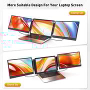 V2COM A0S3 FHD Triple Portable Screen Extender Monitor For Laptop 14inch