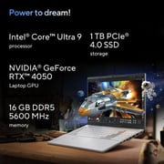 Asus Vivobook Pro 15 OLED (2024) AI PC - 1st Series / Intel Core Ultra 9-185H / 15.6inch 3K / 1TB SSD / 16GB RAM / 6GB NVIDIA GeForce RTX 4050 Graphics / Windows 11 Home / English & Arabic Keyboard / Earl Grey / Middle East Version - [N6506MU-MA011W]