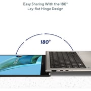 Asus Zenbook S 13 OLED (2024) AI PC - 1st Series / Intel Core Ultra 7-155U / 13.3inch 3K / 1TB SSD / 16GB RAM / Shared Intel Graphics / Windows 11 Home / English & Arabic Keyboard / Basalt Grey / Middle East Version - [UX5304MA-OLEDU7G]