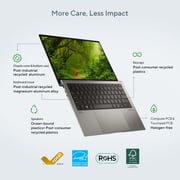 Asus Zenbook S 13 OLED (2024) AI PC - 1st Series / Intel Core Ultra 7-155U / 13.3inch 3K / 1TB SSD / 16GB RAM / Shared Intel Graphics / Windows 11 Home / English & Arabic Keyboard / Basalt Grey / Middle East Version - [UX5304MA-OLEDU7G]