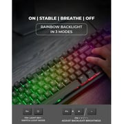 Raegr RapidGear X30 Wired Rainbow Backlight Keyboard Black