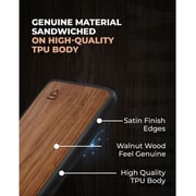 Raegr MagFix Elements Armor Case Walnut Wood iPhone 15 Pro Max