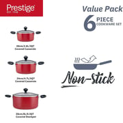 Prestige Non Stick Cookware Set 6pc Set
