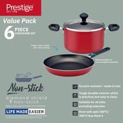 Prestige Non Stick Cookware Set 6pc Set