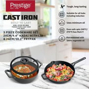 Prestige Cast Iron Cookware Set 3Pcs Set PR49083