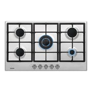 Ocean Gas Hob,built-in, 90cm, 5 Burners,Cast Iron Stainless Steel - OGHF95IPROSV