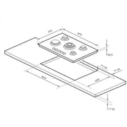 Millen Built In Gas Hob MGHG9001BL