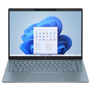 HP Pavilion Plus (2024) AI PC - 1st Series / Intel Core Ultra 7-155H / 14inch 2.8K / 1TB SSD / 32GB RAM / Shared Intel Arc Graphics / Windows 11 Home / English & Arabic Keyboard / Moonlight Blue / Middle East Version - [14-EW1000NE]