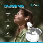 Pawa PW-TWSPNC59-WHGY Pellucid Wireless Earbuds White/Grey