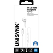 Unisynk ACUYKINEARMONOUSBCLIGHTWHT Wired In Ear Headset White