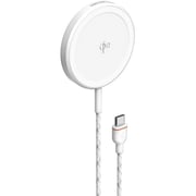 Unisynk Qi2 Magnetic Wireless Charger 2m White