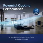 Gree 1.5 Ton Split Air Conditioner with Rotary Compressor PULAR-R18C3, 3D Air Flow, R410A, Turbo Mode, I-Feel Function, Gold Fin