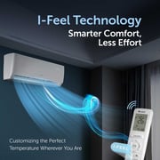 Gree 1.5 Ton Split Air Conditioner with Rotary Compressor PULAR-R18C3, 3D Air Flow, R410A, Turbo Mode, I-Feel Function, Gold Fin