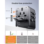 Joyroom 4 Port Travel Adapter Black