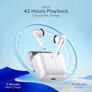 Boat Airdopes 141 True Wireless Earbuds Pure White