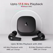 Boat Airdopes 411 ANC True Wireless Earbuds Black Storm