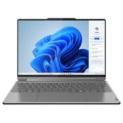 Lenovo Yoga 9 2-in-1 14IMH9 Convertible (2024) AI PC - 1st Series / Intel Core Ultra 7-155H / 14inch 4K / 1TB SSD / 16GB RAM / Shared Intel Arc Graphics / Windows 11 Home / English & Arabic Keyboard / Luna Grey / Middle East Version - [83AC000JAX]