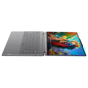 Lenovo Yoga 9 2-in-1 14IMH9 Convertible (2024) AI PC - 1st Series / Intel Core Ultra 7-155H / 14inch 4K / 1TB SSD / 16GB RAM / Shared Intel Arc Graphics / Windows 11 Home / English & Arabic Keyboard / Luna Grey / Middle East Version - [83AC000JAX]
