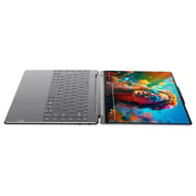 Lenovo Yoga 9 2-in-1 14IMH9 Convertible (2024) Laptop - 1st Series / Intel Core Ultra 7-155H / 14inch 4K / 1TB SSD / 16GB RAM / Shared Intel Arc Graphics / Windows 11 Home / English & Arabic Keyboard / Luna Grey / Middle East Version - [83AC000JAX]