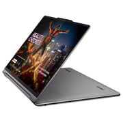 Lenovo Yoga 9 2-in-1 14IMH9 Convertible (2024) AI PC - 1st Series / Intel Core Ultra 7-155H / 14inch 4K / 1TB SSD / 16GB RAM / Shared Intel Arc Graphics / Windows 11 Home / English & Arabic Keyboard / Luna Grey / Middle East Version - [83AC000JAX]