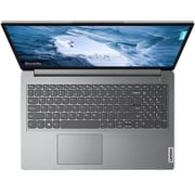 Lenovo IdeaPad 1 15IAU7 (2024) Laptop - 12th Gen / Intel Core i7-1255U / 15.6inch FHD / 512GB SSD / 16GB RAM / Shared Intel Iris Xe Graphics / Windows 11 Home / English & Arabic Keyboard / Cloud Grey / Middle East Version - [82QD00F0AX]