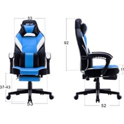 Blitzed Gaming Chair With Footrest 