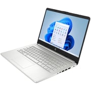 HP (2024) Laptop - 12th Gen / Intel Core i3-1215U / 14inch HD / 256GB SSD / 8GB RAM / Shared Intel UHD Graphics / Windows 11 Home / English & Arabic Keyboard / Natural Silver / Middle East Version - [14-SDQ5030NE]