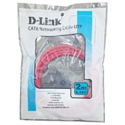 D-Link Cat6 UTP Networking Cable 2m Red
