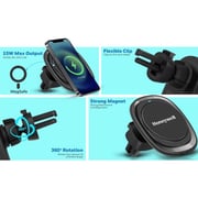 Honeywell Zest Magsafe Phone Mount Car Charger Black