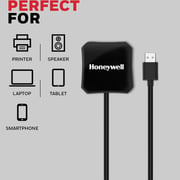 Honeywell 4-in-1 USB 3.0 Hub with Cable 1.2m Black