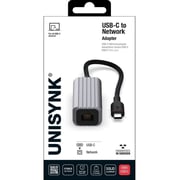 Unisynk USB-C To Network Adapter Grey