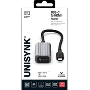 يونيسينك محول توصيلات USB-C إلى HDMI باللون الرمادي