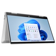 HP Pavilion x360 2-in-1 (2024) Laptop - 13th Gen / Intel Core i5-1335U / 14inch FHD / 512GB SSD / 8GB RAM / Shared Intel Iris Xe Graphics / Windows 11 Home / English & Arabic Keyboard / Silver / Middle East Version - [14-EK1012NE] + Bag 16