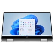 HP Pavilion x360 2-in-1 (2024) Laptop - 13th Gen / Intel Core i5-1335U / 14inch FHD / 512GB SSD / 8GB RAM / Shared Intel Iris Xe Graphics / Windows 11 Home / English & Arabic Keyboard / Silver / Middle East Version - [14-EK1012NE] + Bag 16