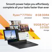 Asus Vivobook 16 (2024) Laptop - AMD Ryzen 7-7730U / 16inch WUXGA / 512GB SSD / 8GB RAM / Shared AMD Radeon Graphics / Windows 11 Home / English & Arabic Keyboard / Cool Silver / Middle East Version - [M1605YA-MB152W]