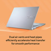 Asus Vivobook 16 (2024) Laptop - AMD Ryzen 7-7730U / 16inch WUXGA / 512GB SSD / 8GB RAM / Shared AMD Radeon Graphics / Windows 11 Home / English & Arabic Keyboard / Cool Silver / Middle East Version - [M1605YA-MB152W]