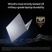 Asus Vivobook 16 (2024) Laptop - AMD Ryzen 7-7730U / 16inch WUXGA / 512GB SSD / 8GB RAM / Shared AMD Radeon Graphics / Windows 11 Home / English & Arabic Keyboard / Cool Silver / Middle East Version - [M1605YA-MB152W]