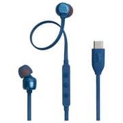 JBL Tune 310C USB Wired Hi-Res In-Ear Headphones Blue
