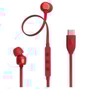 JBL Tune 310C USB Wired Hi-Res In-Ear Headphones Red