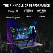 Asus ROG STRIX G16 Gaming (2024) Laptop - 14th Gen / Intel Core i9-14900HX / 16inch WQXGA / 1TB SSD / 16GB RAM / 8GB NVIDIA GeForce RTX 4060 Graphics / Windows 11 Home / English Keyboard / Eclipse Grey / International Version - [G614JVR-ES94]