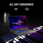 Asus ROG STRIX G16 Gaming (2024) Laptop - 14th Gen / Intel Core i9-14900HX / 16inch WQXGA / 1TB SSD / 16GB RAM / 8GB NVIDIA GeForce RTX 4060 Graphics / Windows 11 Home / English Keyboard / Eclipse Grey / International Version - [G614JVR-ES94]