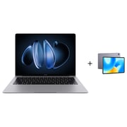Huawei MateBook 14 (2024) AI PC - 1st Series / Intel Core Ultra 5-125H / 14.2inch / 1TB SSD / 16GB RAM / Shared Intel Arc Graphics / Windows 11 Home / English & Arabic Keyboard / Gray / Middle East Version - [FlemingH-W5611T] + MatePad 11.5